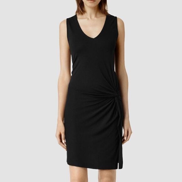 𝅺ALL Saints keel mar black dress size small - Picture 1 of 13